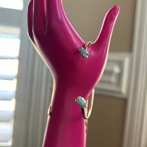 Kendra Scott Kyocera Turquoise Opal Cuff - Gold Toned